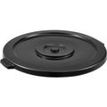 Global Equipment Plastic Trash Can Lid - 44 Gallon Black XDW-L44BK